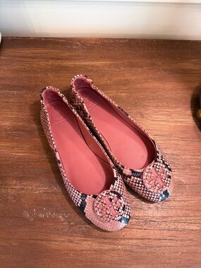 TORY BURCH Minnie Travel Ballet with Stamped Logo